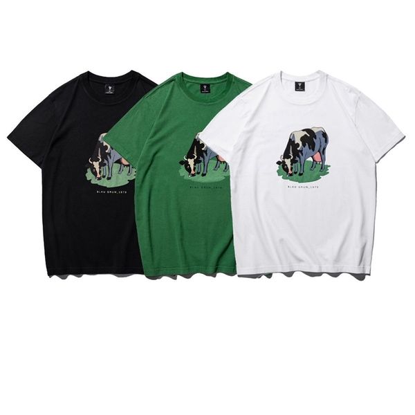 blu grun21 new personalized round neck loose animal print men's t-shirt short sleeve base shirt 8390, White;black
blu grun21 new personalized round neck loose animal print men's t-shirt short sleeve base shirt 8390, White;black