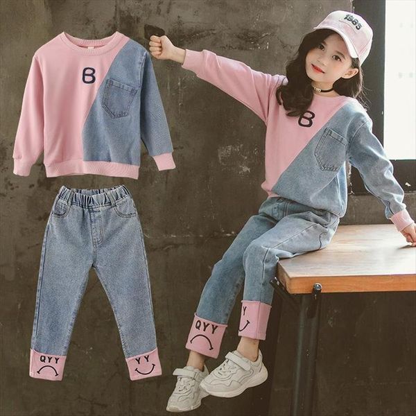 3 12y children clothing set hoodie jeans kids tracksuit spring autumn girls costume sport suits for clothes, White
3 12y children clothing set hoodie jeans kids tracksuit spring autumn girls costume sport suits for clothes, White
