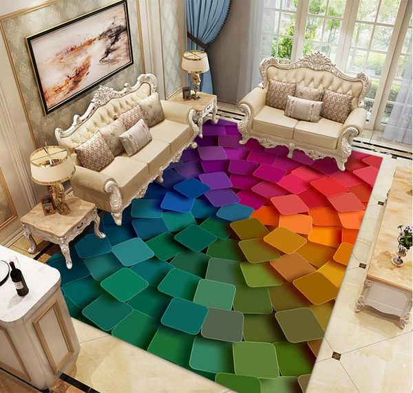 creative 3d geometry carpets for living room bedroom area rugs modern color child play mat flannel memory foam large carpet
creative 3d geometry carpets for living room bedroom area rugs modern color child play mat flannel memory foam large carpet