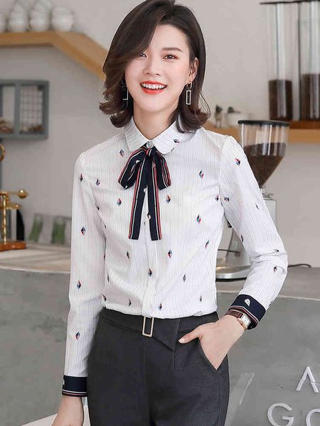 women's blouses & shirts women turn-down collar striped blouse shirt with bow tie white long sleeve office lady work wear female plus
women's blouses & shirts women turn-down collar striped blouse shirt with bow tie white long sleeve office lady work wear female plus