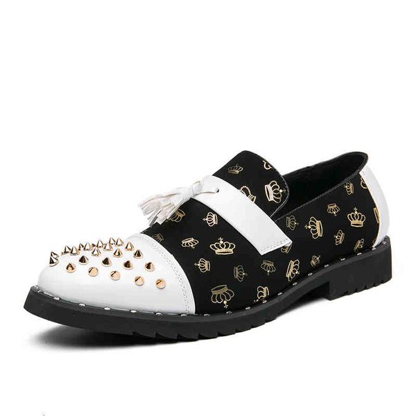 dress shoes yrzl leather mens rivet decoration casual wedding party slip on loafers plus size 38-48 ulk9, Black
dress shoes yrzl leather mens rivet decoration casual wedding party slip on loafers plus size 38-48 ulk9, Black