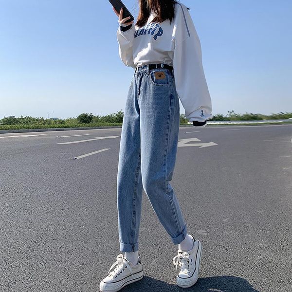 women's jeans 2021 winter women high waiststretch straight fashion casual baggy boyfriend pants mom pantalon termico mujer invierno, Blue
women's jeans 2021 winter women high waiststretch straight fashion casual baggy boyfriend pants mom pantalon termico mujer invierno, Blue