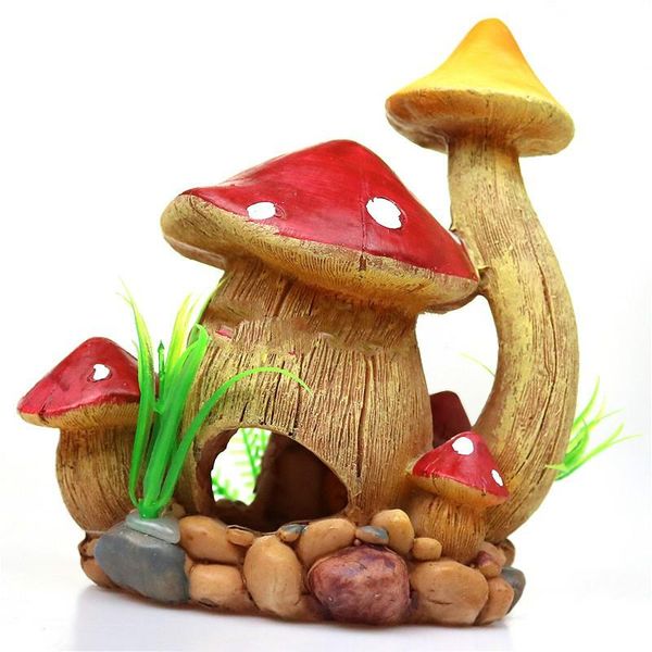 decorations 1pc mushroom aquarium ornament artificial resin fish hiding landscape accessories pet escape holes
decorations 1pc mushroom aquarium ornament artificial resin fish hiding landscape accessories pet escape holes