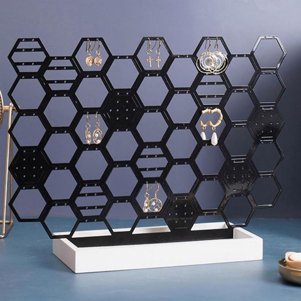 hooks & rails widely applied jewelry holder honeycomb shape earrings stand ornamental hexagon multi-functional storage for home
hooks & rails widely applied jewelry holder honeycomb shape earrings stand ornamental hexagon multi-functional storage for home