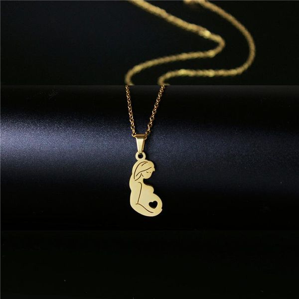 pendant necklaces gold color pregnant woman necklace for women love family mom dad baby stainless steel choker chain charm gift, Silver
pendant necklaces gold color pregnant woman necklace for women love family mom dad baby stainless steel choker chain charm gift, Silver