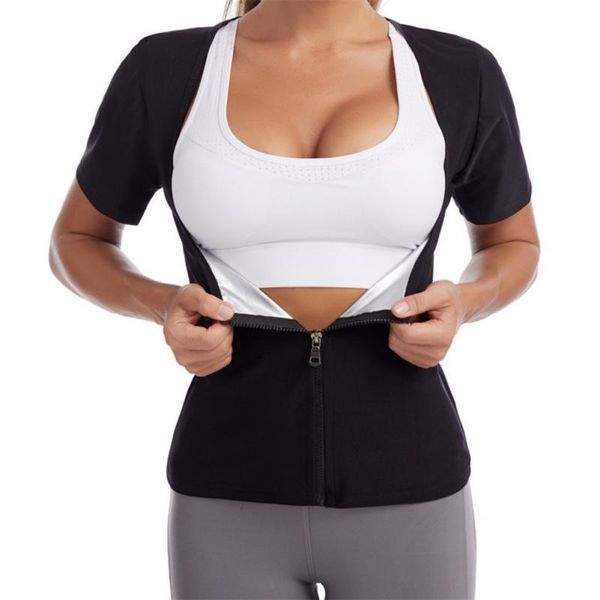 women's shapers women sauna suit waist trainer vest workout suits sweat tank shaper with zipper, Black;white
women's shapers women sauna suit waist trainer vest workout suits sweat tank shaper with zipper, Black;white
