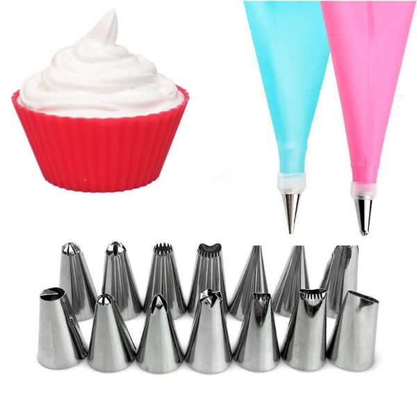 baking & pastry tools silicone kitchen accessories icing piping cream bag stainless steel nozzle set diy cake decorating tips
baking & pastry tools silicone kitchen accessories icing piping cream bag stainless steel nozzle set diy cake decorating tips