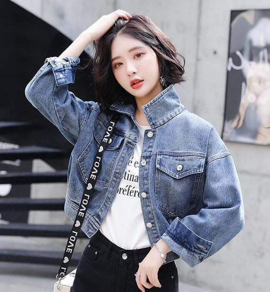 women's jackets denim jacket ladies 2021 spring long sleeve turn-down pockets jeans and coats short big cropped, Black;brown
women's jackets denim jacket ladies 2021 spring long sleeve turn-down pockets jeans and coats short big cropped, Black;brown