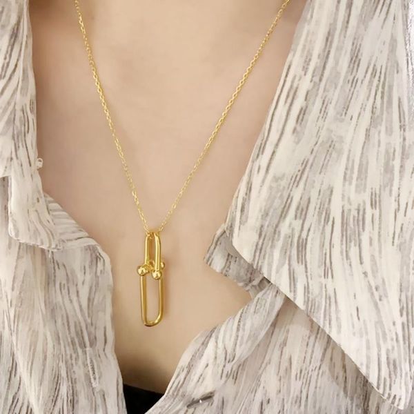 korean fashion double u-shaped pendant necklace female ins golden simple clavicle chain trend gift necklaces, Silver
korean fashion double u-shaped pendant necklace female ins golden simple clavicle chain trend gift necklaces, Silver
