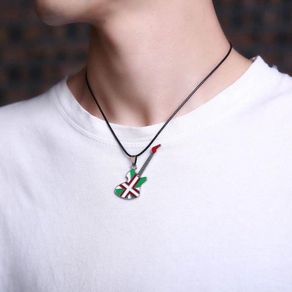 pendant necklaces titanium steel guitar music series men women necklace lovers metal musical instrument, Silver
pendant necklaces titanium steel guitar music series men women necklace lovers metal musical instrument, Silver