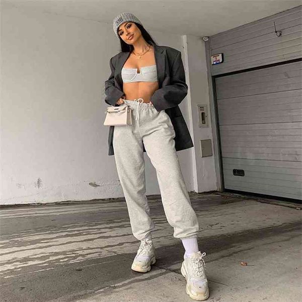 women pants drawstring solid high waist casual workourt pleated lace-up loose sports fashionable ladies trousers 210522, Black;white
women pants drawstring solid high waist casual workourt pleated lace-up loose sports fashionable ladies trousers 210522, Black;white