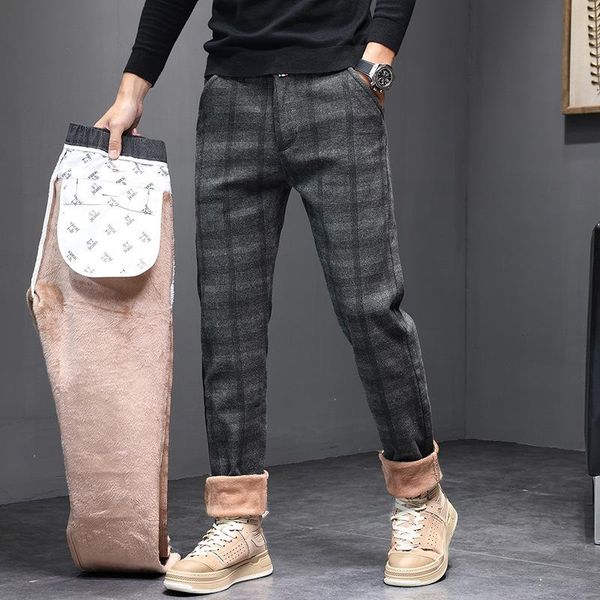 men's pants brand clothing winter fleece warm thick men business fashion stretch velvet black gray casual trousers plus size 38
men's pants brand clothing winter fleece warm thick men business fashion stretch velvet black gray casual trousers plus size 38