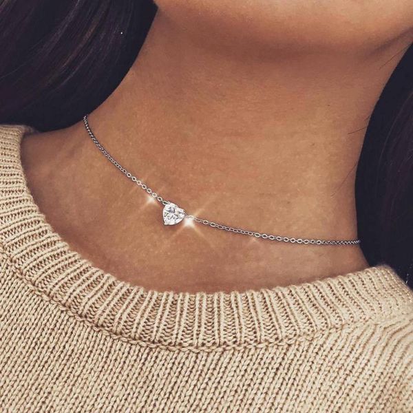 chokers tiny crystal heart choker necklace for women dainty short pendant rhinestone minimalist everyday jewellery gift collier, Golden;silver
chokers tiny crystal heart choker necklace for women dainty short pendant rhinestone minimalist everyday jewellery gift collier, Golden;silver