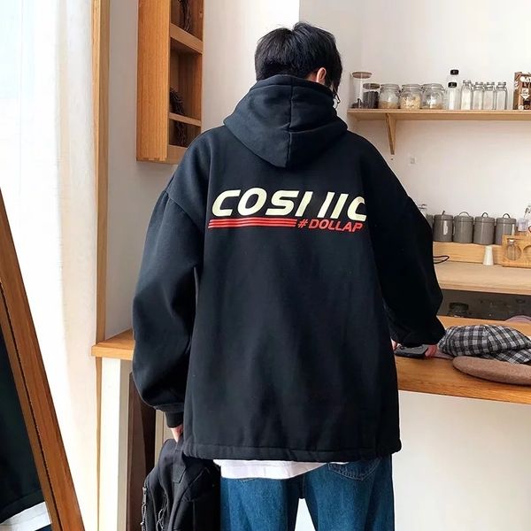 autumn and winter hooded sweater men's fashion brand hip hop loose ins trend coat couple's clothes cec lazy style, Black
autumn and winter hooded sweater men's fashion brand hip hop loose ins trend coat couple's clothes cec lazy style, Black
