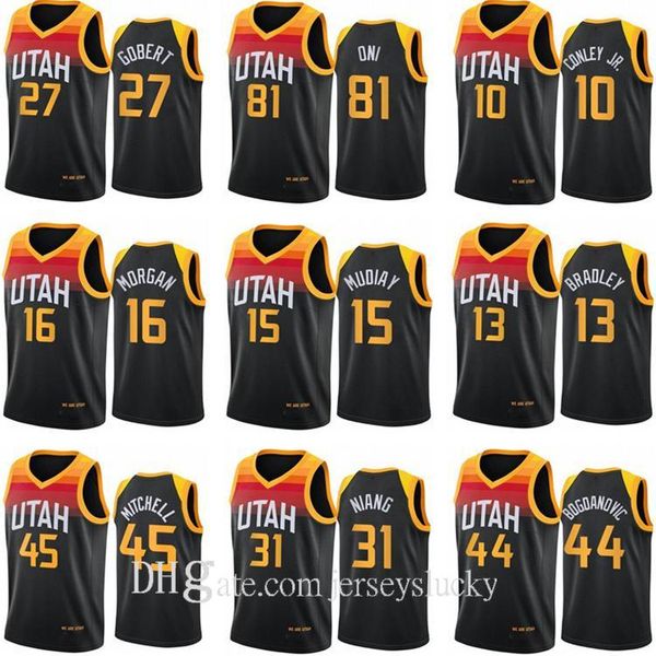 men donovan 45 mitchell mike 00 clarkson rudy 10 conley jersey 27 gobert 17 udoka azubuike 15 derrick favors basketball jerseys size s-2xl, Black;red
men donovan 45 mitchell mike 00 clarkson rudy 10 conley jersey 27 gobert 17 udoka azubuike 15 derrick favors basketball jerseys size s-2xl, Black;red