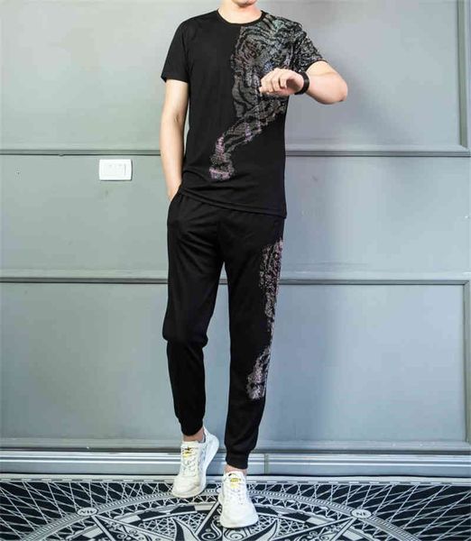 tracksuits high-quality fashion two-piece jacket+pants sportswear slim men's suit, Gray
tracksuits high-quality fashion two-piece jacket+pants sportswear slim men's suit, Gray