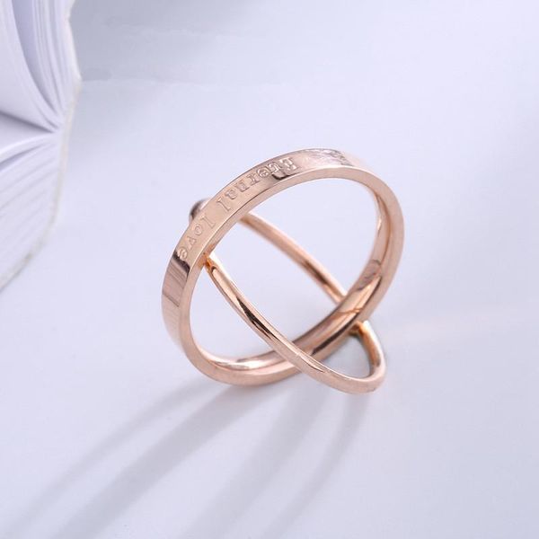 wedding rings fashion double circle for women aneis feminino, pink gold color stainless steel ring engagement jewelry anillo mujer, Slivery;golden
wedding rings fashion double circle for women aneis feminino, pink gold color stainless steel ring engagement jewelry anillo mujer, Slivery;golden