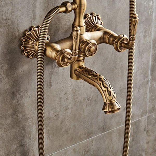 retro basin faucets bathroom sink mixer deck mounted handle dual hole faucet brass and cold tap wall sprinkler shower sets 
retro basin faucets bathroom sink mixer deck mounted handle dual hole faucet brass and cold tap wall sprinkler shower sets