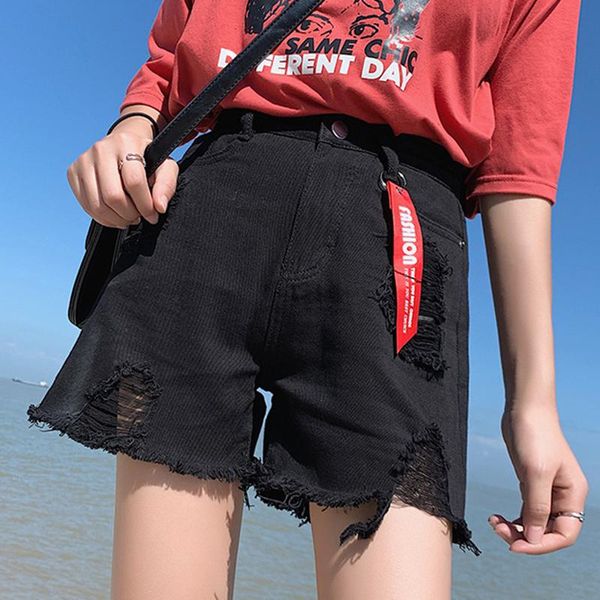 high waist denim shorts jeans loose large size brand young women summer wide-leg pants women's, Blue
high waist denim shorts jeans loose large size brand young women summer wide-leg pants women's, Blue