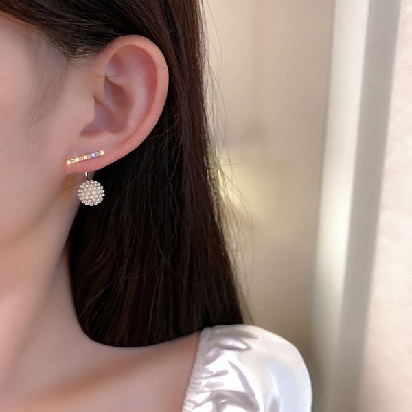 real gold electroplating 925 silver needle diamond pearl ball korean fashion simple net red earrings for women, Black
real gold electroplating 925 silver needle diamond pearl ball korean fashion simple net red earrings for women, Black