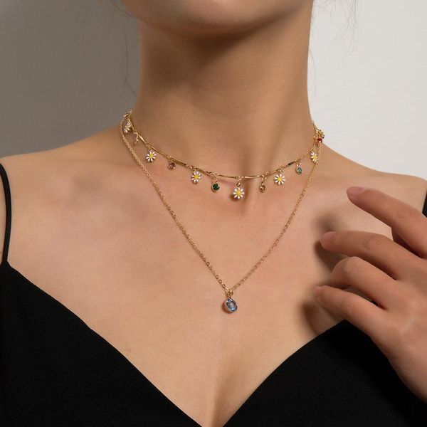 pendant necklaces vintage boho crystal choker daisy flower chain necklace for women gold silver color collar party fashion jewelry gift
pendant necklaces vintage boho crystal choker daisy flower chain necklace for women gold silver color collar party fashion jewelry gift