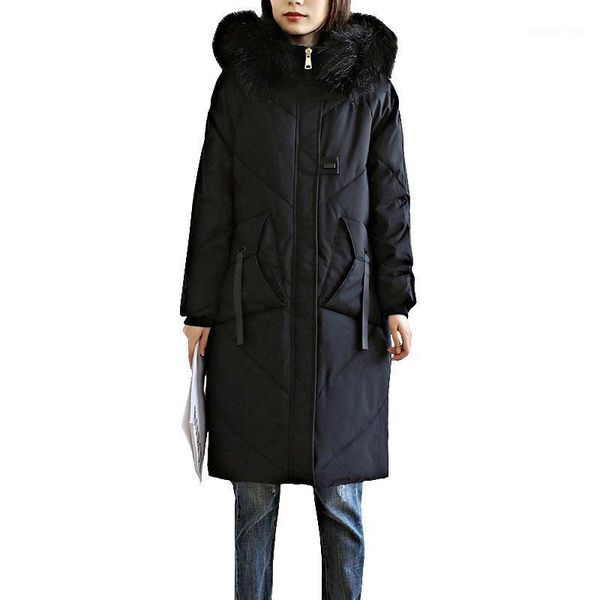 women thick warm winter overcoat 6xl plus size loose casual coats medium-length down cotton fur collar hooded jacket ok766 women's & pa, Black
women thick warm winter overcoat 6xl plus size loose casual coats medium-length down cotton fur collar hooded jacket ok766 women's & pa, Black
