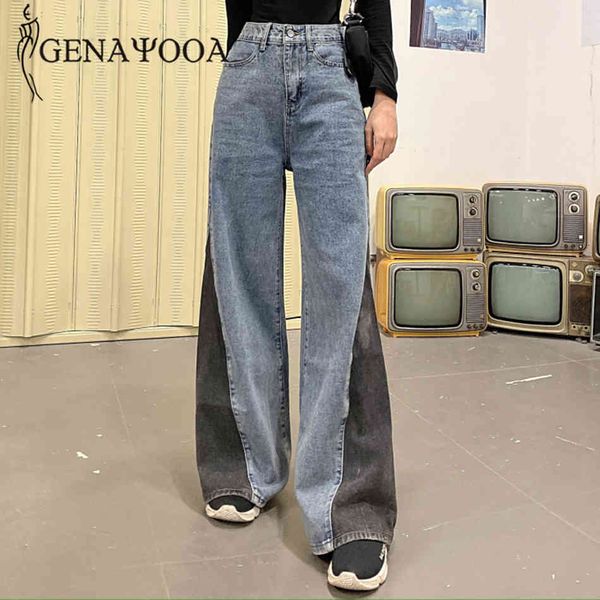 genayooa korean woman high waist causal loose mom denim wide leg pants streetwear jeans for women summer 210417, Blue
genayooa korean woman high waist causal loose mom denim wide leg pants streetwear jeans for women summer 210417, Blue