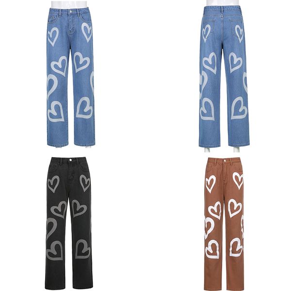 2011Heart Printed Y2K Straight Mom Jeans Women Harajuku Baggy High Waist Denim 90s Korean Joggers Streetwear Trousers Black Iamhotty
2011Heart Printed Y2K Straight Mom Jeans Women Harajuku Baggy High Waist Denim 90s Korean Joggers Streetwear Trousers Black Iamhotty