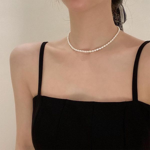 chains necklace freshwater pearl female clavicle chain light luxury niche design sense, Silver
chains necklace freshwater pearl female clavicle chain light luxury niche design sense, Silver
