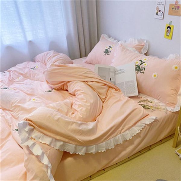 bedding sets summer quilt flower embroidered washed cotton throw blanket soft bedspread pink cute comforter bed cover 4pcs for girls
bedding sets summer quilt flower embroidered washed cotton throw blanket soft bedspread pink cute comforter bed cover 4pcs for girls