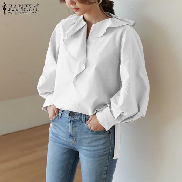 women's blouses & shirts blouses fashion spring puff sleeve casual flounce work blusas female solid tunic plus size chemise 1mjc, White
women's blouses & shirts blouses fashion spring puff sleeve casual flounce work blusas female solid tunic plus size chemise 1mjc, White