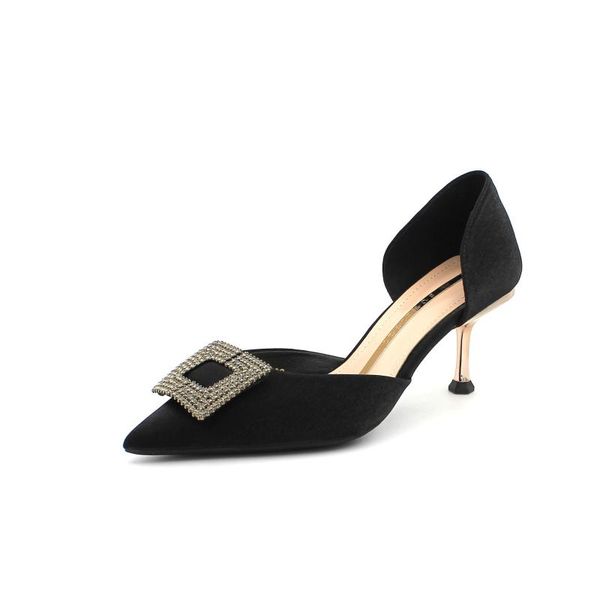 dress shoes one word with hollow high heels pointed toe stiletto spring and autumn style sandals 6cm heel, Black
dress shoes one word with hollow high heels pointed toe stiletto spring and autumn style sandals 6cm heel, Black