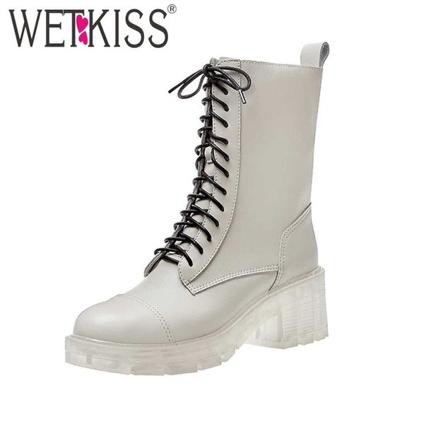 wetkiss arrive transparent heel boots women genuine leather shoes woman platform clear outsole ankle bootie ladies cross tie 210630, Black
wetkiss arrive transparent heel boots women genuine leather shoes woman platform clear outsole ankle bootie ladies cross tie 210630, Black