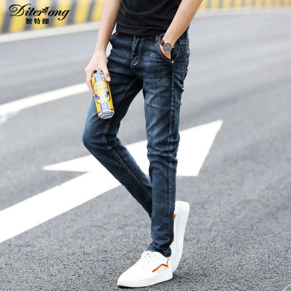 men's jeans pants korean fashion winter versatile student slim fit youth elastic pant 7j2p, Blue
men's jeans pants korean fashion winter versatile student slim fit youth elastic pant 7j2p, Blue