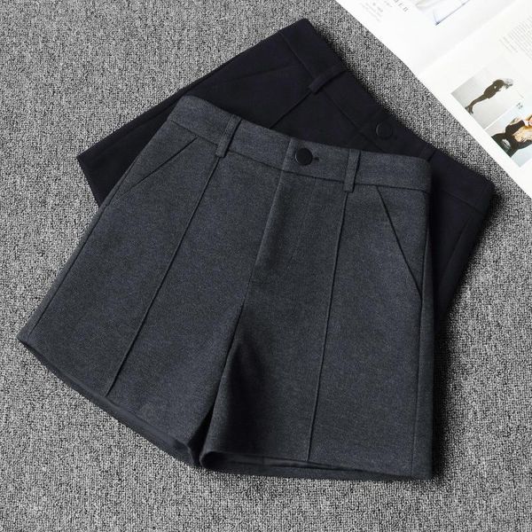 women's shorts 2021 autumn spring women black female vintage fashion casual clothes ladies solid color pocket wide leggings q27, White;black
women's shorts 2021 autumn spring women black female vintage fashion casual clothes ladies solid color pocket wide leggings q27, White;black