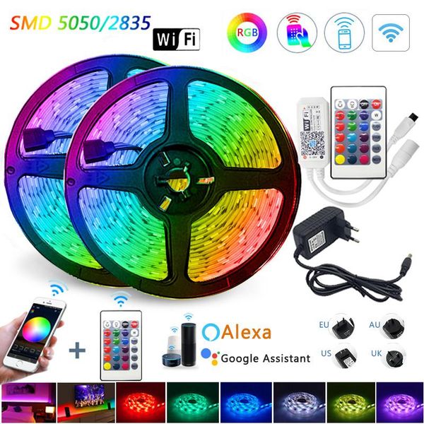 5m 10m 15m wifi led strip light rgb waterproof smd dc12v string diode flexible ribbon contoller+power adapter strips
5m 10m 15m wifi led strip light rgb waterproof smd dc12v string diode flexible ribbon contoller+power adapter strips