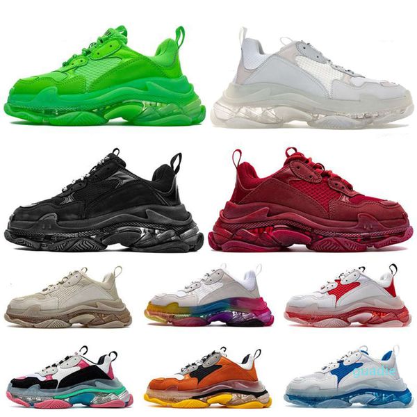 fashion-crystal bottoms clear sole platform casual dad shoes triple-s vintage black green men women outdoor sneakers
fashion-crystal bottoms clear sole platform casual dad shoes triple-s vintage black green men women outdoor sneakers