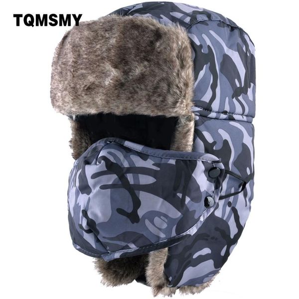 berets tqmsmy 2021 men winter hats camouflage thick warm women cap men's cycling hat ear flaps bomber leifeng ski caps tmc21, Blue;gray
berets tqmsmy 2021 men winter hats camouflage thick warm women cap men's cycling hat ear flaps bomber leifeng ski caps tmc21, Blue;gray