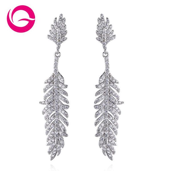elegant women wedding geometric dangle earrings cubic zirconia plant earring christmas gifts gle9044 & chandelier, Silver
elegant women wedding geometric dangle earrings cubic zirconia plant earring christmas gifts gle9044 & chandelier, Silver