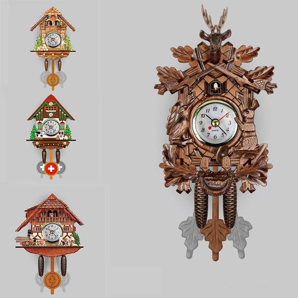 wall clocks 14 kinds of cuckoo clock alarm nordic retro wooden living room home decoration crafts
wall clocks 14 kinds of cuckoo clock alarm nordic retro wooden living room home decoration crafts