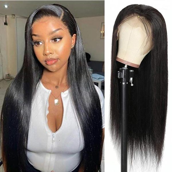 lace front human hair wigs for black women brazilian straight 180% density frontal wig1, Black;brown
lace front human hair wigs for black women brazilian straight 180% density frontal wig1, Black;brown