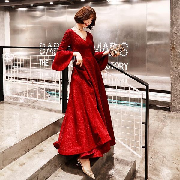 casual bell sleeve chinese oriental wedding female burgundy cheongsam vintage evening dress elegant celebrity banquet dresses plus size t9au, Black;gray
casual bell sleeve chinese oriental wedding female burgundy cheongsam vintage evening dress elegant celebrity banquet dresses plus size t9au, Black;gray