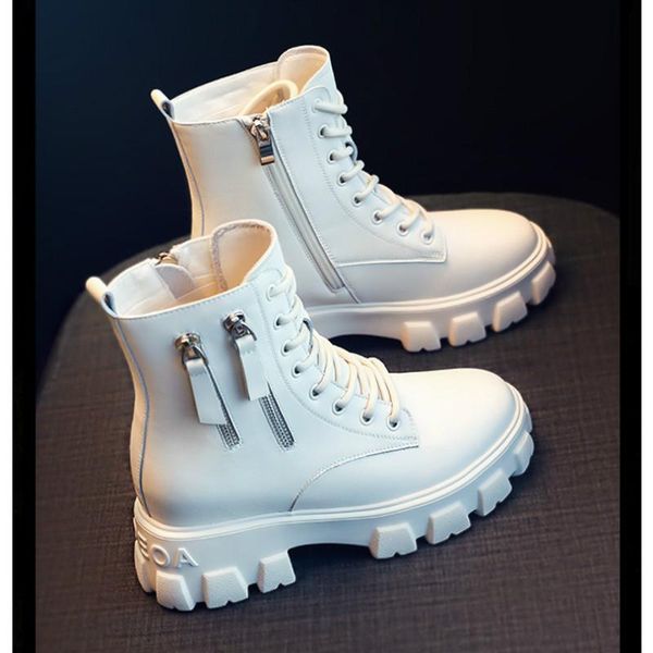 boots thick-soled leather women's fashion zipper convenient short autumn winter warm casual work, Black
boots thick-soled leather women's fashion zipper convenient short autumn winter warm casual work, Black