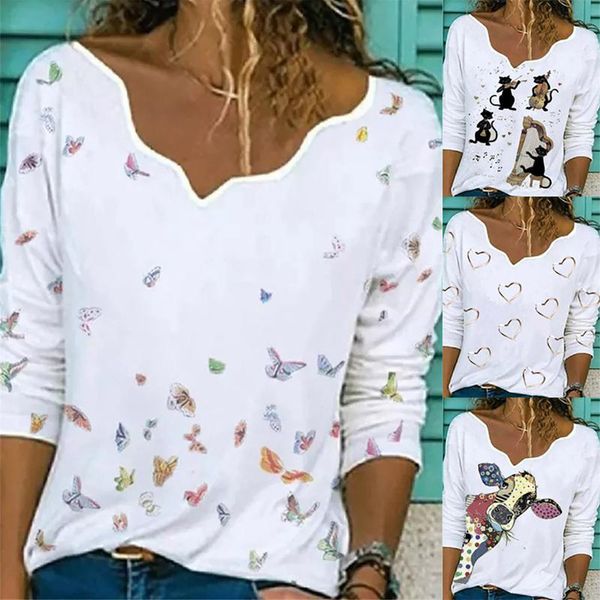 women heart cotton t shirt autumn casual long sleeve oversized tee streetwear fashion lady loose plus size 2021 #t1q women's t-shir, White
women heart cotton t shirt autumn casual long sleeve oversized tee streetwear fashion lady loose plus size 2021 #t1q women's t-shir, White