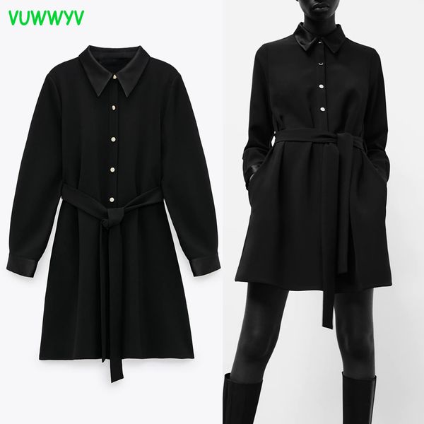 vuwwyv black office shirt woman dress fall belt collar mini african women front buttons pocket long sleeve es 210430, Black;gray
vuwwyv black office shirt woman dress fall belt collar mini african women front buttons pocket long sleeve es 210430, Black;gray