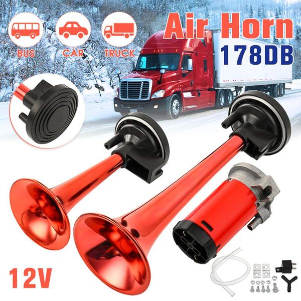 other auto electronics dc12v 178db super loud dual trumpet air horn compressor kit for car truck boat train 2021
other auto electronics dc12v 178db super loud dual trumpet air horn compressor kit for car truck boat train 2021