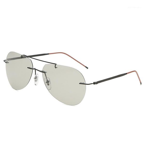 sunglasses ultralight rimless male retro vintage smart pochromic day and night polarized lenses fishing driving grey, White;black
sunglasses ultralight rimless male retro vintage smart pochromic day and night polarized lenses fishing driving grey, White;black