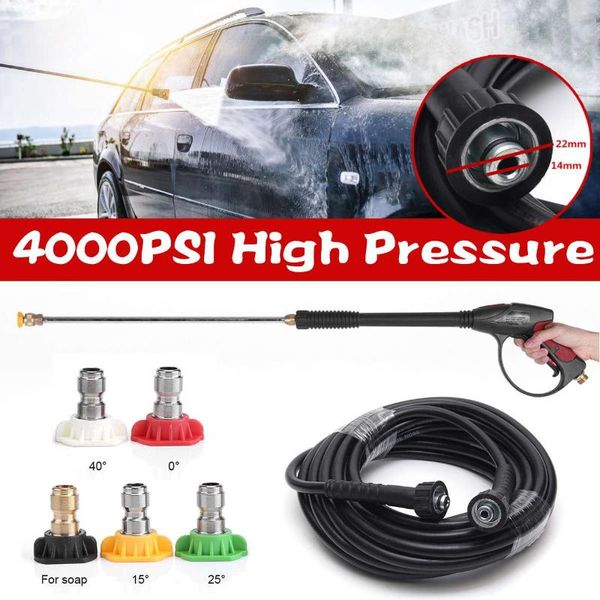 water gun & snow foam lance 4000psi high pressure washer spray cleaning tools 9m m22 hose with nozzles for professional washer/ car washe
water gun & snow foam lance 4000psi high pressure washer spray cleaning tools 9m m22 hose with nozzles for professional washer/ car washe