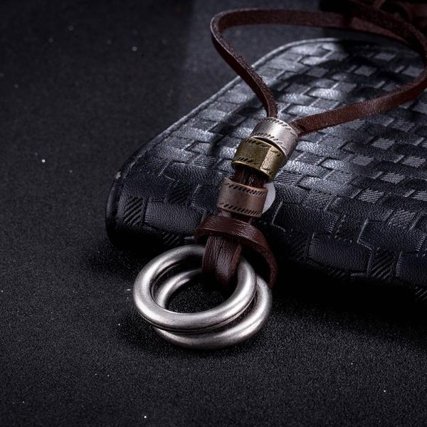 pendant necklaces genuine leather male necklace 2021 handmade cowhide men pendent retro trend charming motorcycle party jewelry resizable, Silver
pendant necklaces genuine leather male necklace 2021 handmade cowhide men pendent retro trend charming motorcycle party jewelry resizable, Silver