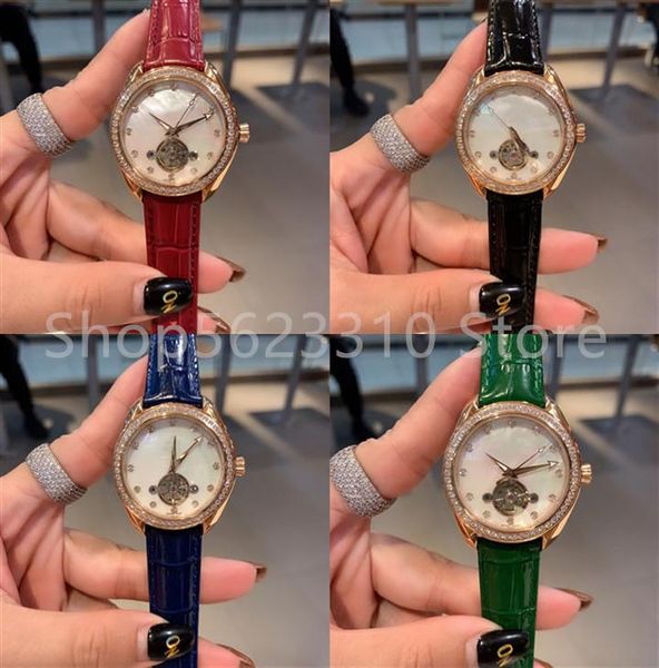 wristwatches 37.5mm luxury automatic mechanical watch sport clock fashion genuine leather watches zircon tourbillon mother of pearl, Slivery;brown
wristwatches 37.5mm luxury automatic mechanical watch sport clock fashion genuine leather watches zircon tourbillon mother of pearl, Slivery;brown